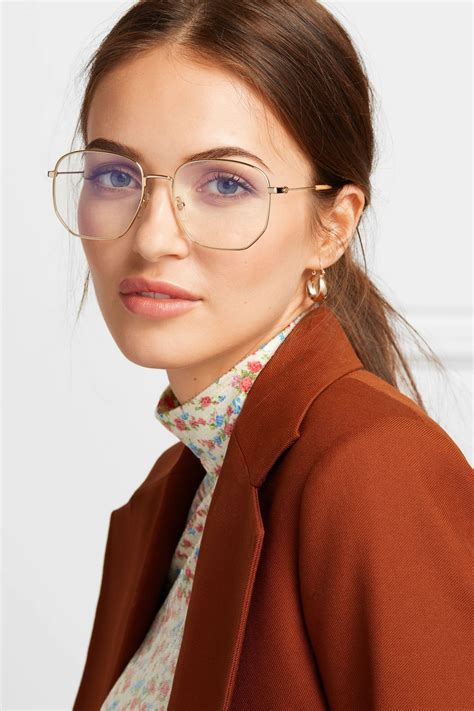 gold gucci eyeglasses womens|gucci gold glasses frames.